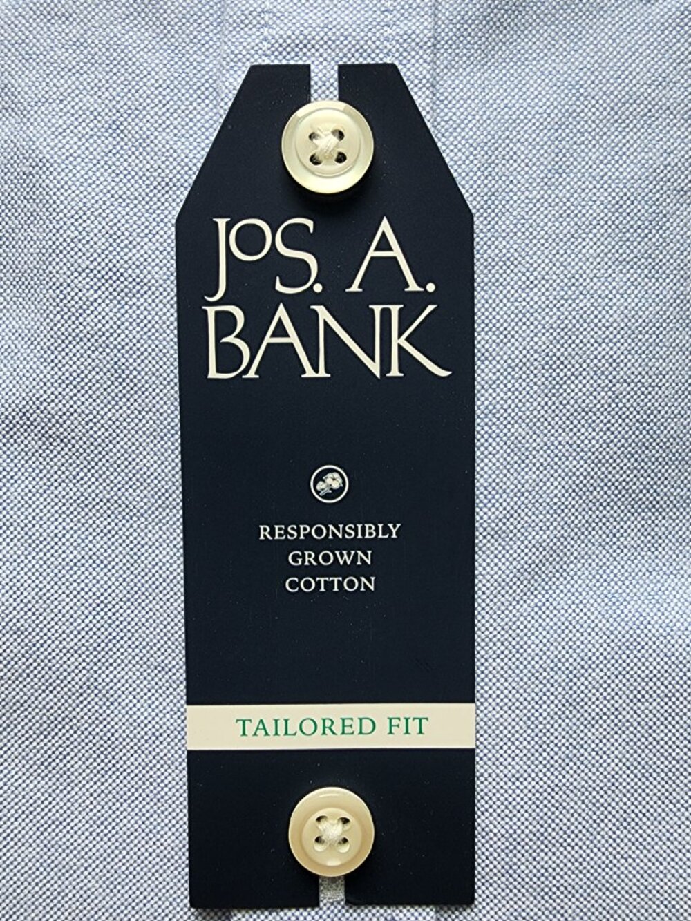 XL Blue Oxford Cloth Shirt Large Mens New Jos A Bank Button Down Collar Cotton - Picture 6 of 17